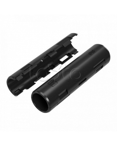 Муфта разборная d16 мм атмосферостойкая черная (100шт/1200шт уп/кор) Промрукав (PR13.0413) в Октябрьском Повороты, муфты, тройники Pintop.ru