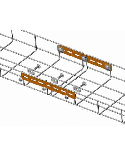 Пластина соединительная для проволочного лотка Промрукав (PR08.2282) в Октябрьском Аксессуары для лотков Pintop.ru