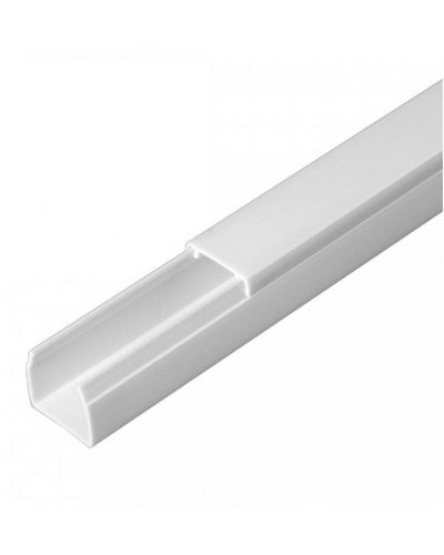 Кабель-канал белый 2-й замок в п/э 16х16 (120м/уп) Промрукав (PR.0616161) в Октябрьском Кабель-канал Pintop.ru