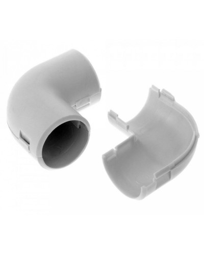 Соединитель угловой разборный д16 (5шт/700шт уп/кор) Промрукав (PR.07516м) в Октябрьском Повороты, муфты, тройники Pintop.ru