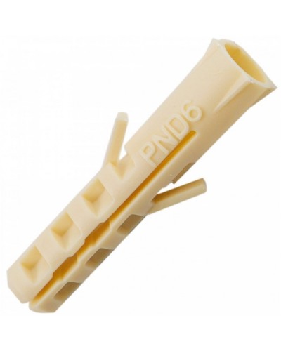 Дюбель нейлоновый PND 6х30 (100шт/уп) Промрукав (PR08.3621) в Октябрьском Крепеж: Дюбели, шурупы, саморезы Pintop.ru