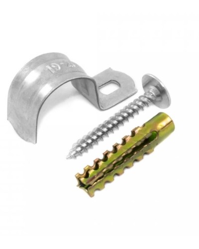 Комплекты для крепления ОКЛ с использованием самореза, дюбеля и скобы СМО 16-17 (100 шт) Промрукав (PR08.4995) в Октябрьском Держатели, клипсы, скобы Pintop.ru