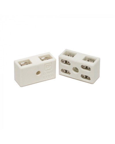 Клемма керам. латунь 6 мм² 2 пары на 8 контактов (5 шт/уп) Промрукав (PR08.7164) в Октябрьском Аксессуары для кабель-канала Pintop.ru