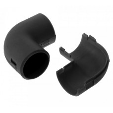 Соединитель угловой разборный черный д16 (100шт/1000шт уп/кор) Промрукав (PR13.0191)