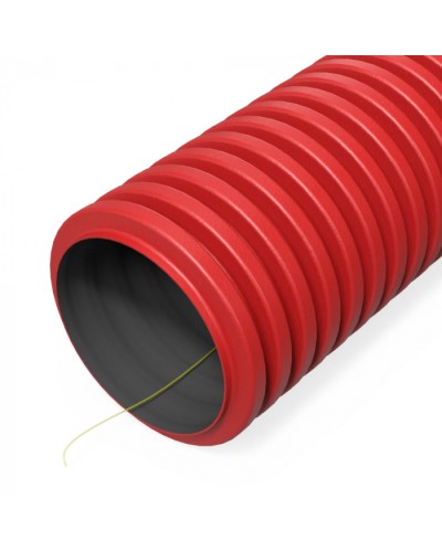 Труба гофр. двуст. ПНД гибкая тип 1250 (SN18) с/з красная d160 мм (50м/50м уп/пал) Промрукав (PR15.00983) в Октябрьском Труба гофрированная Pintop.ru