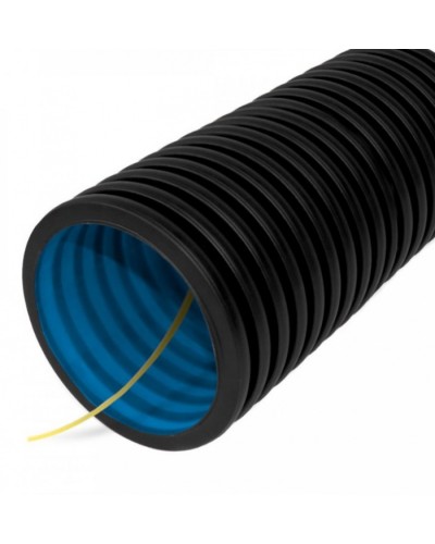 Труба гофрированная двустенная ПНД гибкая тип 450 (SN12) с/з черная д90 (50м/уп) Промрукав (PR15.0143) в Октябрьском Труба гофрированная Pintop.ru