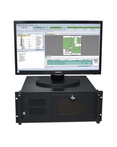 Центральный прибор индикации и управления ЦПИУ Рубеж исп.1 в Октябрьском Адресная система пожарной сигнализации РУБЕЖ Pintop.ru