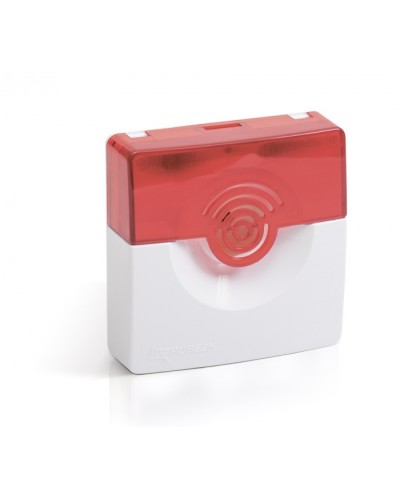 Оповещатель охранно-пожарный комбинированный (светозвуковой) адресный Рубеж ОПОП 124-R3 (бело-красный) в Октябрьском Оповещатели АСПС РУБЕЖ Pintop.ru