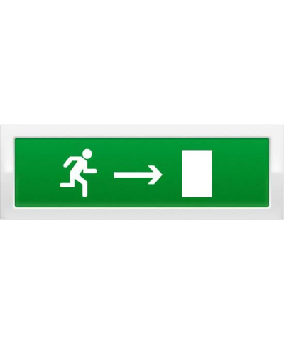 Оповещатель охранно-пожарный световой Рубеж ОПОП 1-8 Бегущий человек + стрелка вправо 12В в Октябрьском Оповещатели Pintop.ru