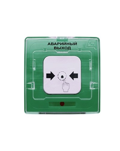 Устройство дистанционного пуска Рубеж УДП 513-10 Аварийный выход (зеленый) в Октябрьском Пожарные извещатели Pintop.ru