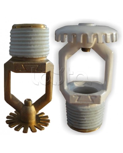 Ороситель дренчерный водяной и пенный Спецавтоматика ДУО0-РНд0,42-R1/2/В3-SР-К80 (белый) (RAL 9016) в Октябрьском Оросители Pintop.ru