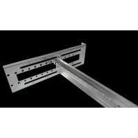 Панель 19" с DIN-рейкой регулируемая по глубине для установки коммутаторов ЦМО (STK-RACKMNT-704KA)