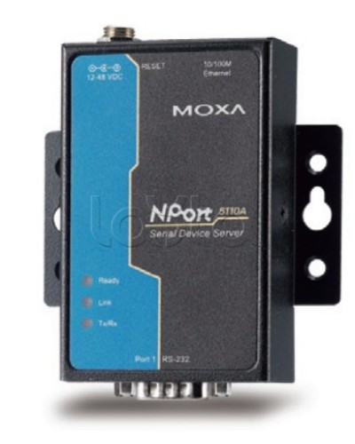 Сервер 1-портовый RS-232 в Ethernet Moxa NPort 5110A-T в Октябрьском Дополнительное оборудование для ОПС Pintop.ru
