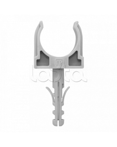 Крепеж-клипса с дюбелем серая д16 (100шт/1500шт уп/кор) Промрукав (PR13.0295) в Октябрьском Держатели, клипсы, скобы Pintop.ru