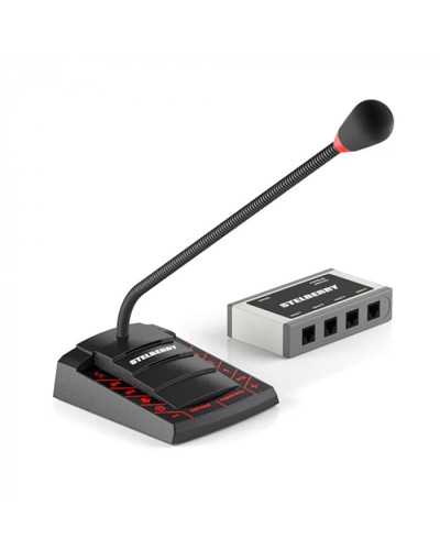 Пульт громкого оповещения STELBERRY F-741 в Октябрьском Микрофонные консоли и микрофоны Pintop.ru