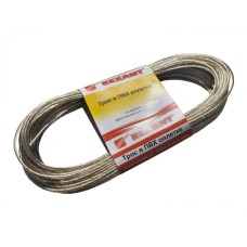 Трос стальной в ПВХ изоляции d4 мм (20 м) REXANT 09-5140