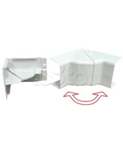 Угол внутренний изменяемый 100x40 с задней стенкой и разделителем для кабель-канала серии ARC-LAN Экопласт 576114 в Октябрьском Аксессуары для кабель-канала Pintop.ru