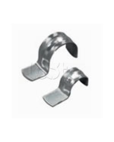 Скоба оцинкованная однолапковая без монтажного отверстия, для трубы D63мм (1уп = 50шт) Экопласт (43761) в Октябрьском Держатели, клипсы, скобы Pintop.ru
