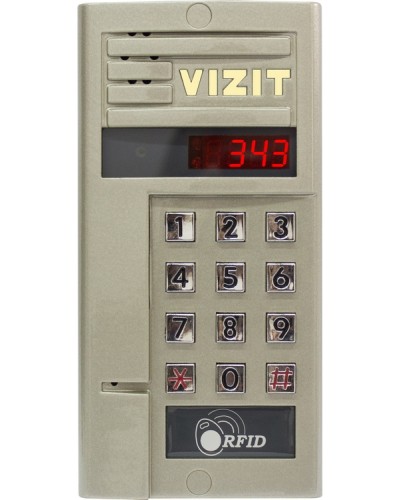 Блок вызова для совместной работы с БУД-302 VIZIT БВД-343F в Октябрьском Блоки вызова многоабонентные Pintop.ru