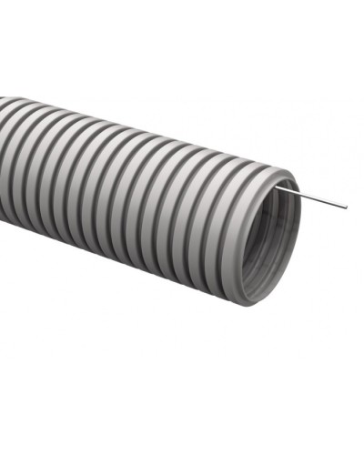 ELASTA Труба гофр. тяжелая ПВХ d=25мм с зондом (50м) IEK (EA-TG23-121-025-050-K41) в Октябрьском Труба гофрированная Pintop.ru