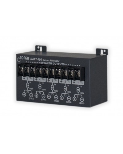 Блок аттенюаторов для настольныx усилителей Sonar SATT-100 в Октябрьском Система оповещения и трансляции Sonar Pintop.ru