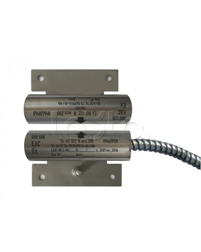 Извещатель охранный точечный магнитоконтактный взрывозащищённый Магнито-контакт Ех ИО102 N исп.301 (торцевой), с постоянно присоединенным кабелем в металлорукаве (штатно кабель 3х0,75 - 1м), 1Ex d IIC T6 Gb / РB Ex d I Mb АТФЕ.425119.171 в Октябрьском Изв