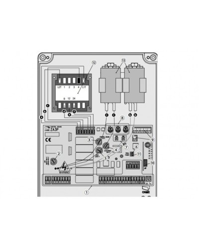 Блок управления для приводов распашных ворот Came 002ZA3P в Октябрьском Автоматизация ворот Pintop.ru