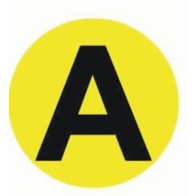 Наклейка "B" d=20мм EKF PROxima (an-2-9-1)