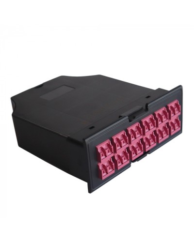 MPO кассета OM4, для LAN-FRM-PP-STP/1U, 24xLC, тип B, черная LANMASTER (LAN-FRM-IN-2MB-24LC/OM4) в Октябрьском Патч-корды оптические Pintop.ru