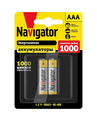 Аккумулятор Navigator 94 462 NHR-1000-HR03-BP2 в Октябрьском Электротехническое оборудование Pintop.ru