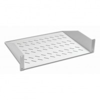 Полка консольная 19", 2U глубина 350мм, нагрузка до 25 кг, сер. Datarex DR-412210
