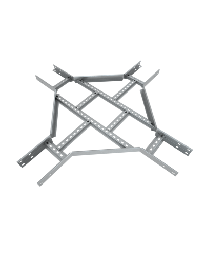 Х-разветвитель лестничный 50х200х1,2 мм Быстрый монтаж HD85 КМ-профиль (LXDS50-200-1.2 HD85) в Октябрьском Аксессуары для лотков Pintop.ru