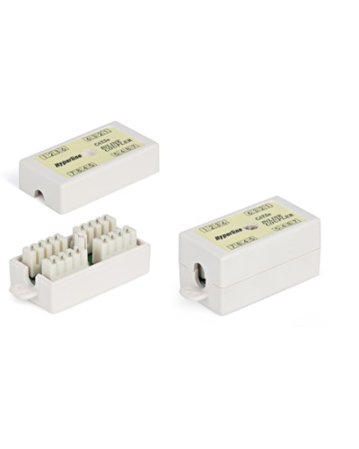 Адаптер проходной (coupler), Dual IDC, категория 5e, 4 пары Hyperline CA-IDC-C5E-WH в Октябрьском Проходные адаптеры Pintop.ru