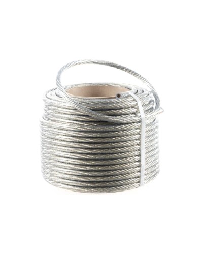 Трос стальной в ПВХ изоляции d=10.0 мм, катушка 50 метров REXANT (09-5300) в Октябрьском Крепежные изделия Pintop.ru