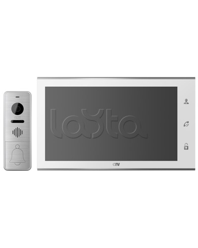Комплектвидеодомофона CTV-DP4105AHD (белый) в Октябрьском Комплекты домофонов Pintop.ru