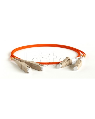 Патч-корд волоконно-оптический MM 62.5/125, LC-SC, duplex, LSZH, 1 м Hyperline FC-D2-62-LC/PR-SC/PR-H-1M-LSZH-OR (FC-62-LC-SC-PC-1M) в Октябрьском Патч-корды оптические Pintop.ru