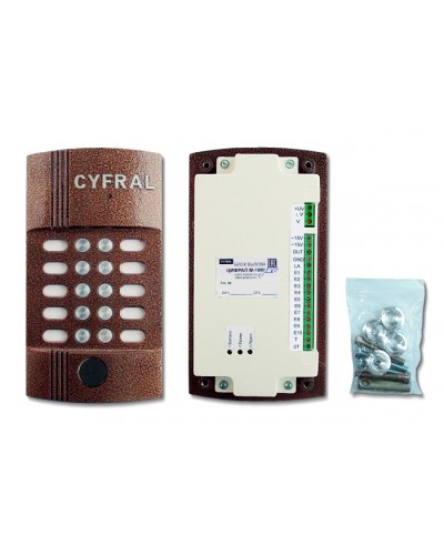 Блок вызова видеодомофона на 10 абонентов Цифрал M-10M/PVC в Октябрьском Блоки вызова многоабонентные Pintop.ru