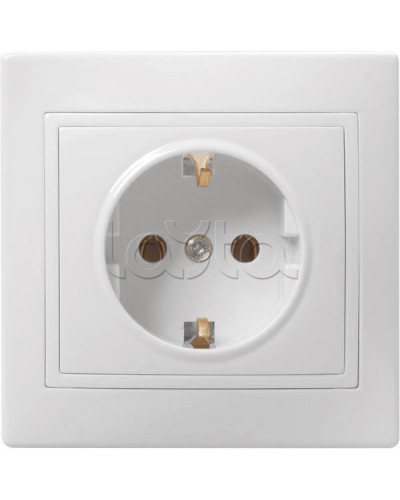 Розетка «Кварта» 2Р+Е, 1 модуль, без шторок, для скрытого монтажа IEK (ERK14-K01-16-DM) в Октябрьском Аксессуары для кабель-канала Pintop.ru