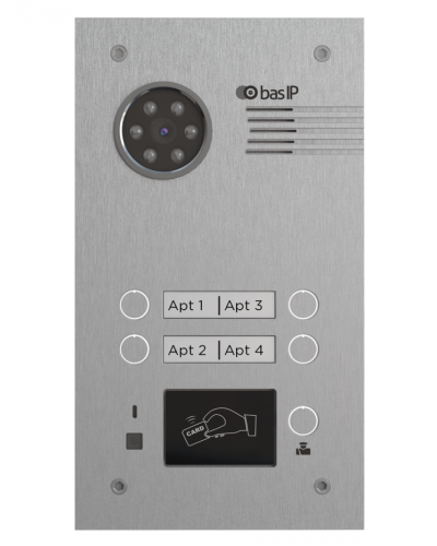 Вызывная панель BAS-IP BA-04MD SILVER в Октябрьском Вызывные IP панели Pintop.ru