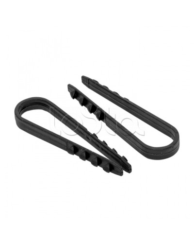 Дюбель-хомут для круглого кабеля (5-10мм) черный (100шт.) EKF PROxima (plc-ncc-5x10b) в Октябрьском Крепеж: Дюбели, шурупы, саморезы Pintop.ru