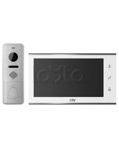 Комплект видеодомофона CTV-DP4705AHD (белый) в Октябрьском Комплекты домофонов Pintop.ru