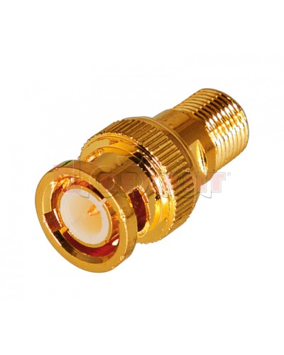 Переход гнездо F - штекер BNC GOLD (50шт/уп) PROCONNECT 05-3201-1 в Октябрьском Коннекторы Pintop.ru