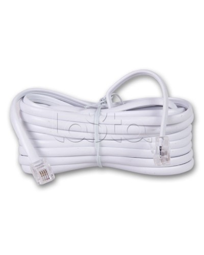 Удлинитель телефонный 25 м белый (10шт/уп) REXANT 18-3251 в Октябрьском Патч-корды и пигтейлы Pintop.ru