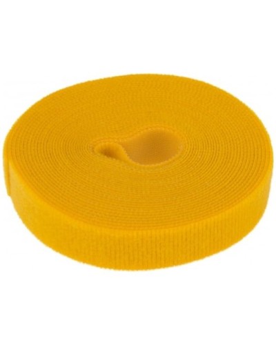 Лента-липучка многоразовая 5 м х 20мм, желтая (1 шт/уп) REXANT 07-7522 в Октябрьском Монтажные материалы Pintop.ru