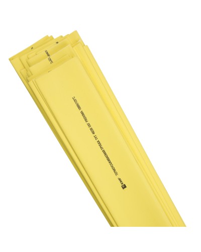 Термоусаживаемая трубка ТУТ нг 20/10 желтая в отрезках по 1м EKF PROxima (tut-20-y-1m) в Октябрьском Аксессуары для кабель-канала Pintop.ru