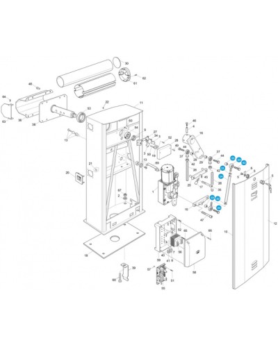 Рычаг соединительный Came 119RIG043 в Октябрьском Запчасти для шлагбаумов и автоматики Pintop.ru