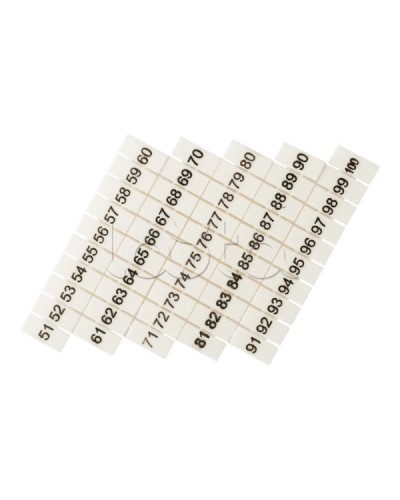 Маркеры для JXB-ST 6 с нумерацией 50-100 (100 шт.) EKF PROxima (zb-st-6-50-100) в Октябрьском Клеммные колодки Pintop.ru