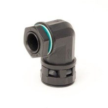 Монтажный комплект муфта 90 грд. труба-коробка DN 23 мм, М25х1,5, полиамид, цвет черный DKC PACN23M25N