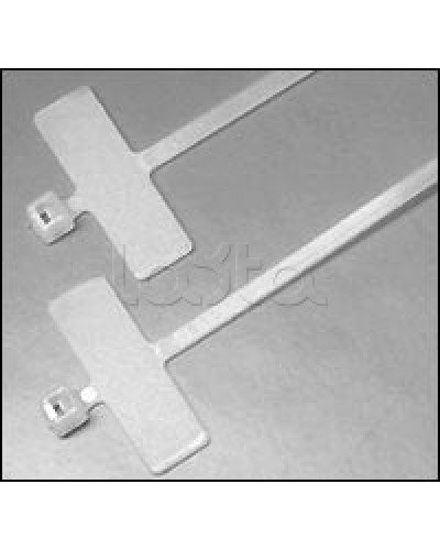 Хомут-стяжка нейлоновый, неоткрывающийся, с площадкой для маркировки 200x2.5 мм Hyperline GTK-200MC (100 шт/уп.) в Октябрьском Стяжки-хомуты Pintop.ru