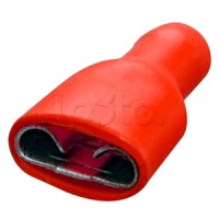 Клемма плоская полностью изолированная 0.5-1.5 мм² (КППИ гнездо - 6.6мм) (100шт/уп) REXANT 08-0612